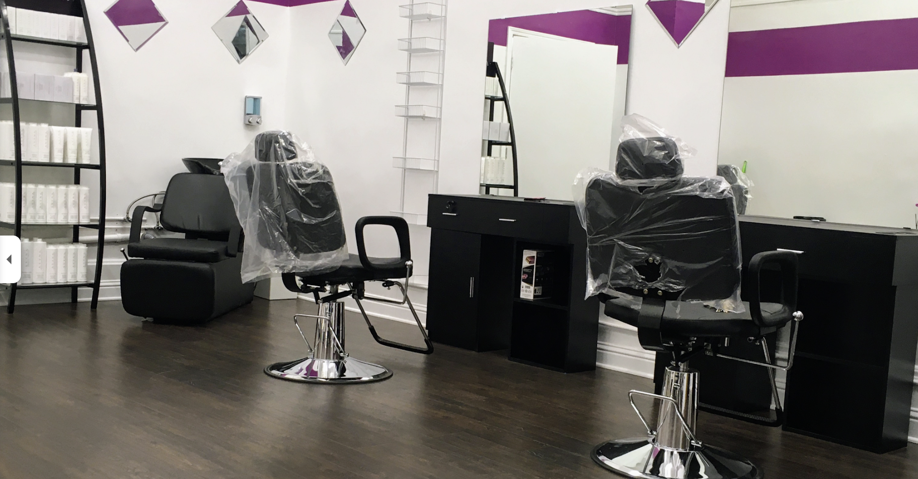 Barber chairs ready for the next client